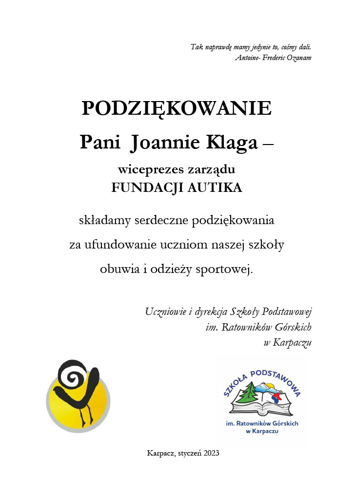 Pomoc japońskiej organizacji SVA i jeleniogórskiej Fundacji AUTIKA